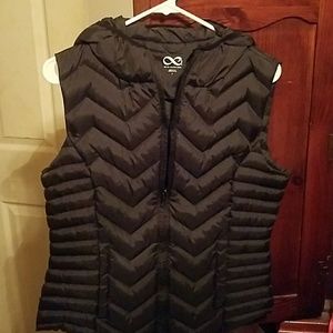 Down black vest